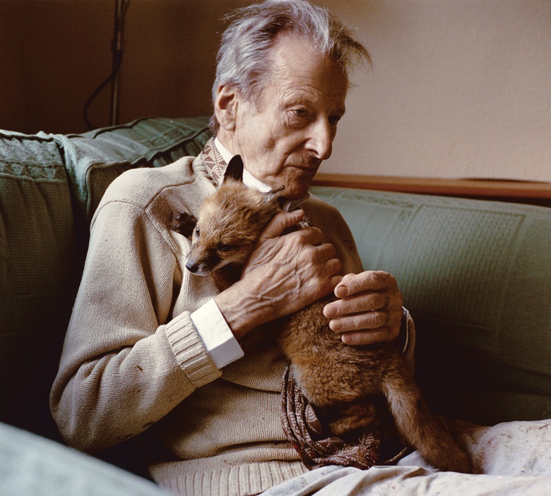 The Royal Academy of Arts’ podcast includes an episode in which Tracey Emin remembers Lucian Freud together with his assistant, David Dawson. Dawson took this photograph, Lucian with Fox Cub, in 2005. Photo Bridgeman Images