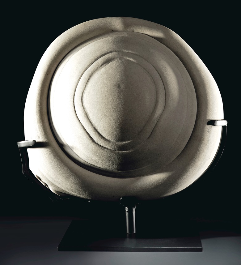 A large round gogotte formation, Fontainebleau, France. 15¾ x 15¾ x 8¾ in (40 x 40 x 22 cm). Estimate £4,000-6,000. Offered in Sculpted by Nature Fossils, Minerals and Meteorites, 4-21 May 2020, Online