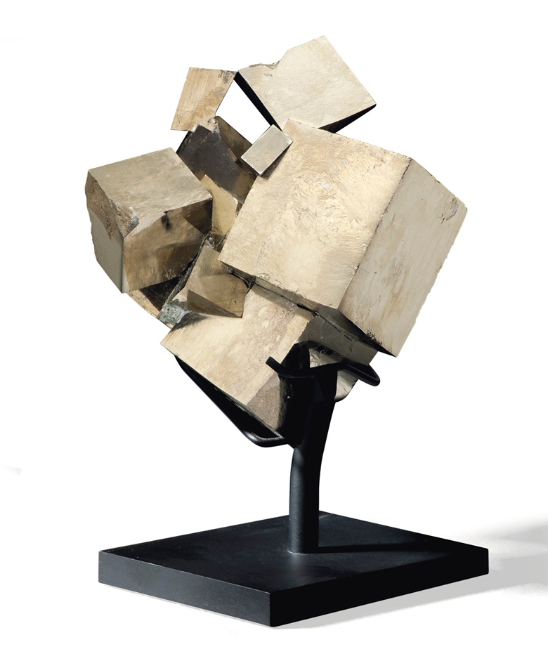 A specimen of pyrite, Spain. 5in (13cm) high. Estimate £2,000-3,000. Offered in Sculpted by Nature Fossils, Minerals and Meteorites, 4-21 May 2020, Online