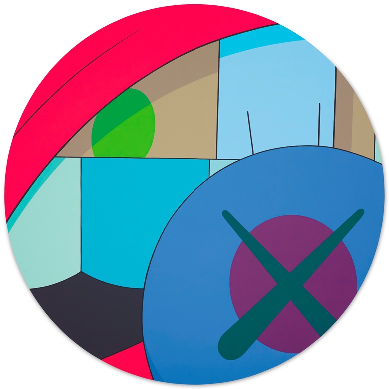 KAWS (b. 1974),UNTITLED, 2014. Acrylic on canvas. Diameter 96 in (243.8 cm). Offered for private sale at Christie’s. View post-war and contemporary works currently offered for private sale at Christie’s