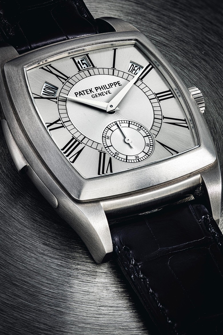 Patek Philippe. A unique and highly important titanium automatic cathedral minute repeating annual calendar wristwatch, circa 2003. Signed Patek Philippe, Geneve, ref. 5033, movement no. 1904501, case no. 4237658. Estimate HK$7,800,000-24,000,000. Offered in IMPORTANT WATCHES Including The Titanium Collection and an Important Private Asian Collection Part 3 on 13 July 2020 at Christie’s in Hong