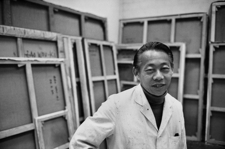赵无极，1970年代初由Henri Cartier-Bresson摄。照片：© Henri Cartier-BressonMagnum Photos