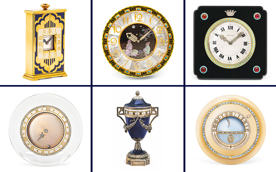 cartier magic clock