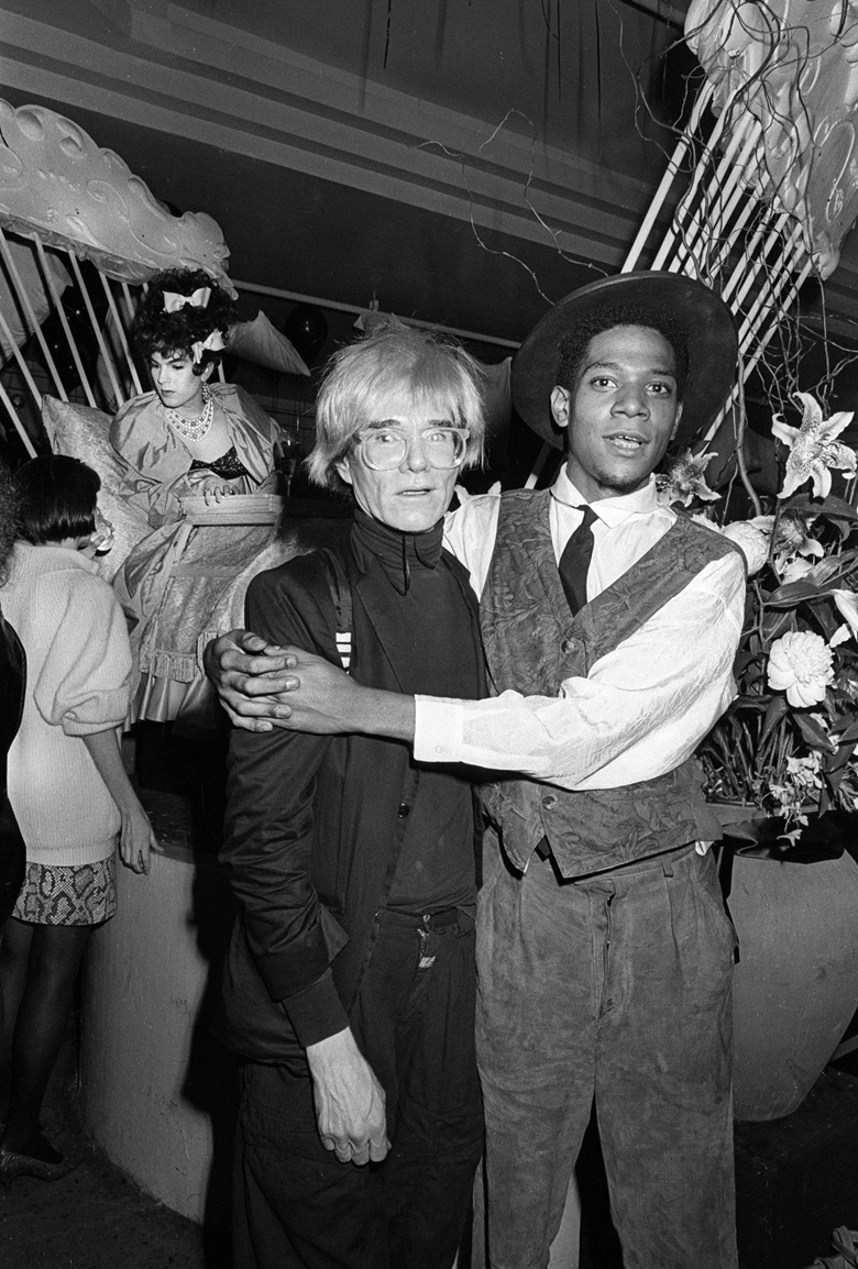 Jean-Michel Basquiat and Andy Warhol, Area, New York, 1984. Photo © Ben Buchanan  Bridgeman Images