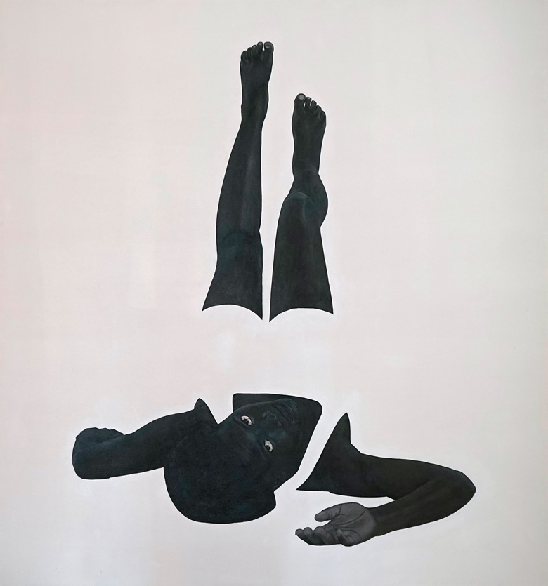 Sungi Mlengeya, Molten, 2020. Acrylic on canvas. 150 x 140 cm. Offered in 1-54 Online, Powered by Christie’s, 7-12 October, Online