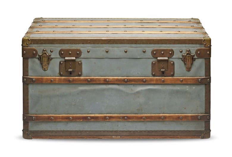 A rare, zinc Explorer trunk, Louis Vuitton, 1886. 86 w x 47 h x 49 d cm. Estimate HK$300,000-400,000. Offered in Handbags & Accessories on 27 November 2020 at Christie’s in Hong Kong
