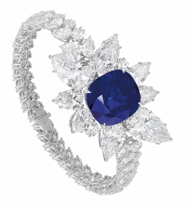 An extraordinary sapphire and diamond bracelet. Estimate $5,000,000-7,000,000. Offered in Magnificent Jewels on 8 December 2020 at Christie’s in New York