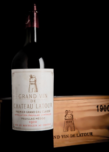 Château Latour 1900, 1 magnum per lot. Estimate £8,000-12,000. Offered in Finest and Rarest Wines and Spirits, Featuring Three Superb Private Collections on 10-11 December 2020 at Christie’s in London
