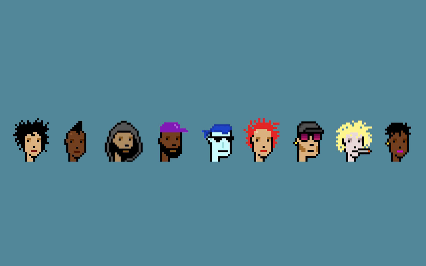 Free 3 Cyberpunk Characters Pixel Art 