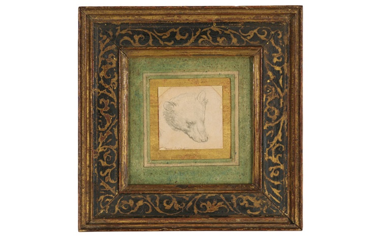 Leonardo’s Head of a Bear (and auction at Christies