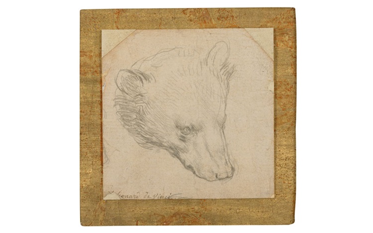 Leonardo’s Head of a Bear (and auction at Christies
