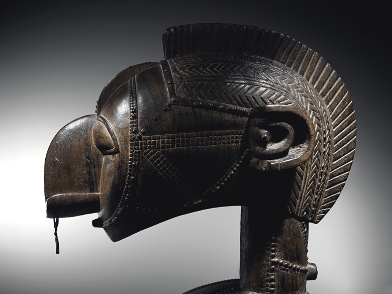 Baga Nimba shoulder mask, Guinea. Height 124.5 cm (49 in). Estimate €800,000-1,200,000. Offered in Collection Michel Périnet on 23 June 2021 at Christie’s in Paris