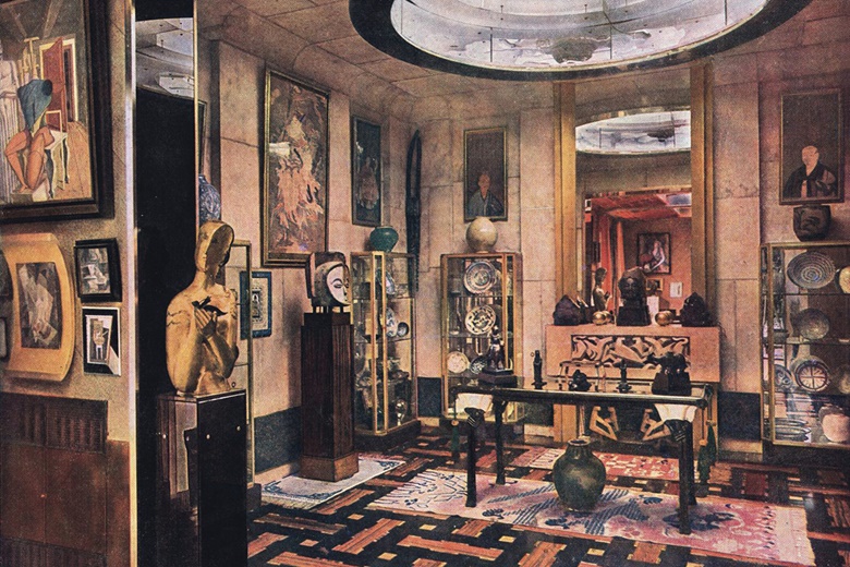 Jacques Doucet’s ‘studio’ at the Villa St James, Neuilly published in L’Illustration, 1930