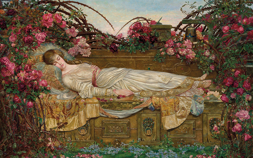 Archibald Wakley (1873-1906), The Sleeping Beauty, 1901-03. Oil on canvas. Sold for £400,000 on 10 December 2020 at Christie’s in London