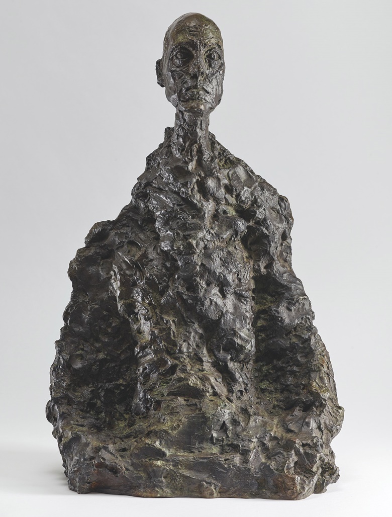 Alberto Giacometti (1901–1966), Buste dhomme (Lotar II), 1973. Bronze with brown and green patina. 22⅞ x 14¼ x 10  in (58 x 36.5 x 25.4 cm). Estimate €1,700,000–2,000,000. Offered in 20th21st Century Collection Francis Gross on 30 June 2021 at Christie’s in Paris