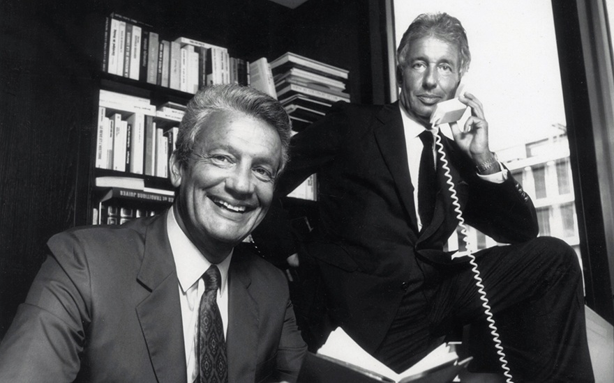 Francis Gross (left) with his brother, Gilbert (right)