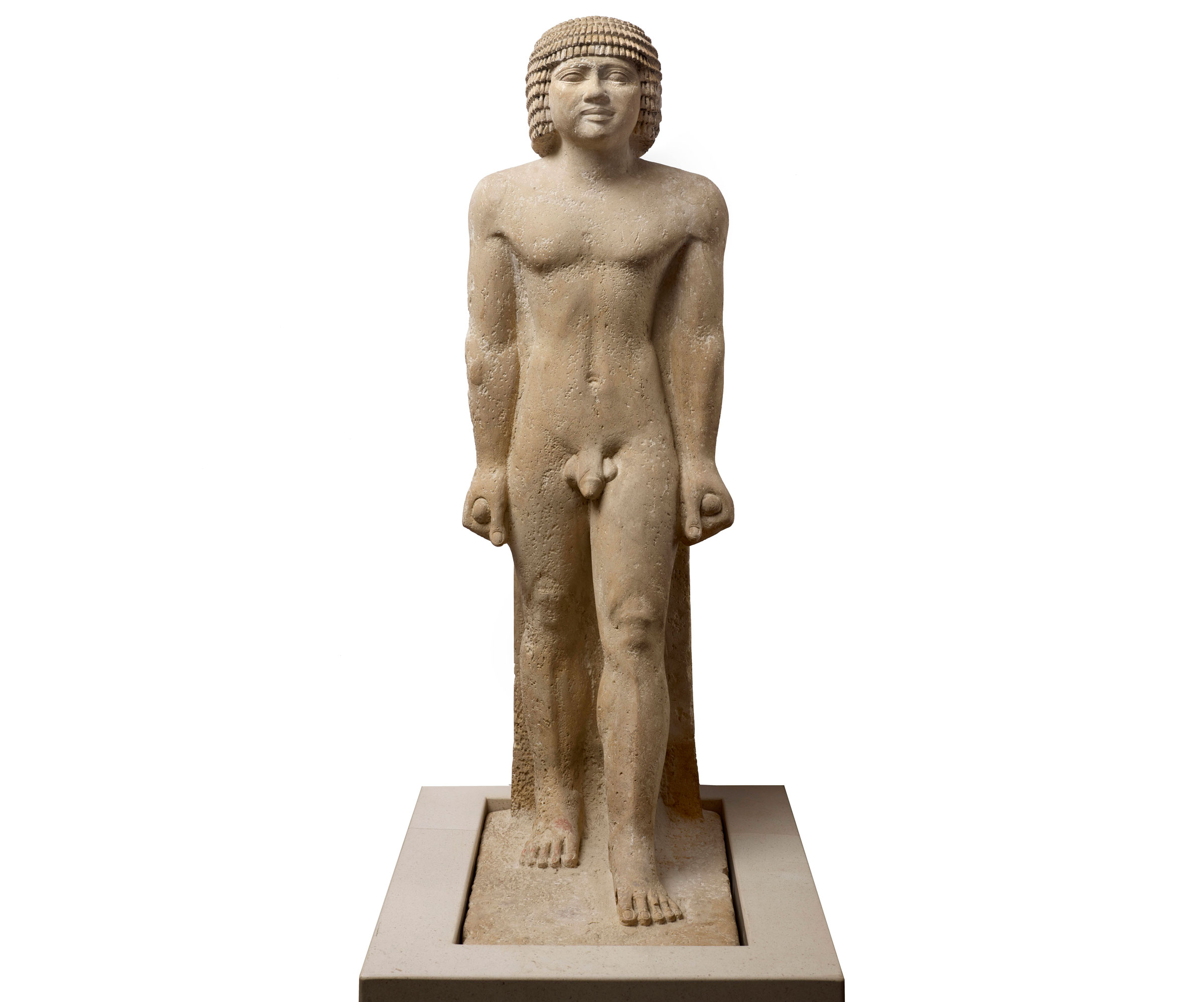 Egyptian, Figure of a Nude Man, c. 550–450 BC, Fayez S. Sarofim Collection.