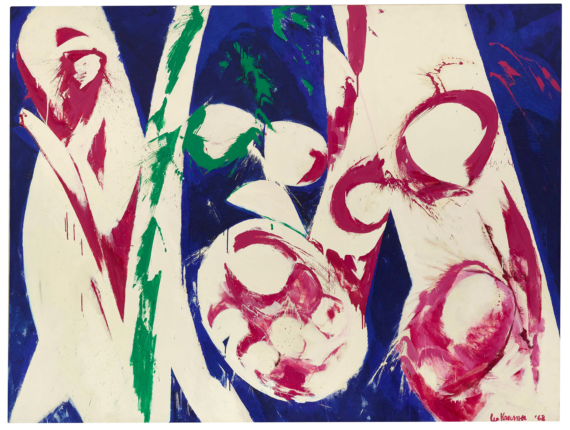 Lee Krasner, The Green Fuse, 1968, Fayez S. Sarofim Collection. © 2021 The Pollock-Krasner FoundationArtists Rights Society (ARS), New