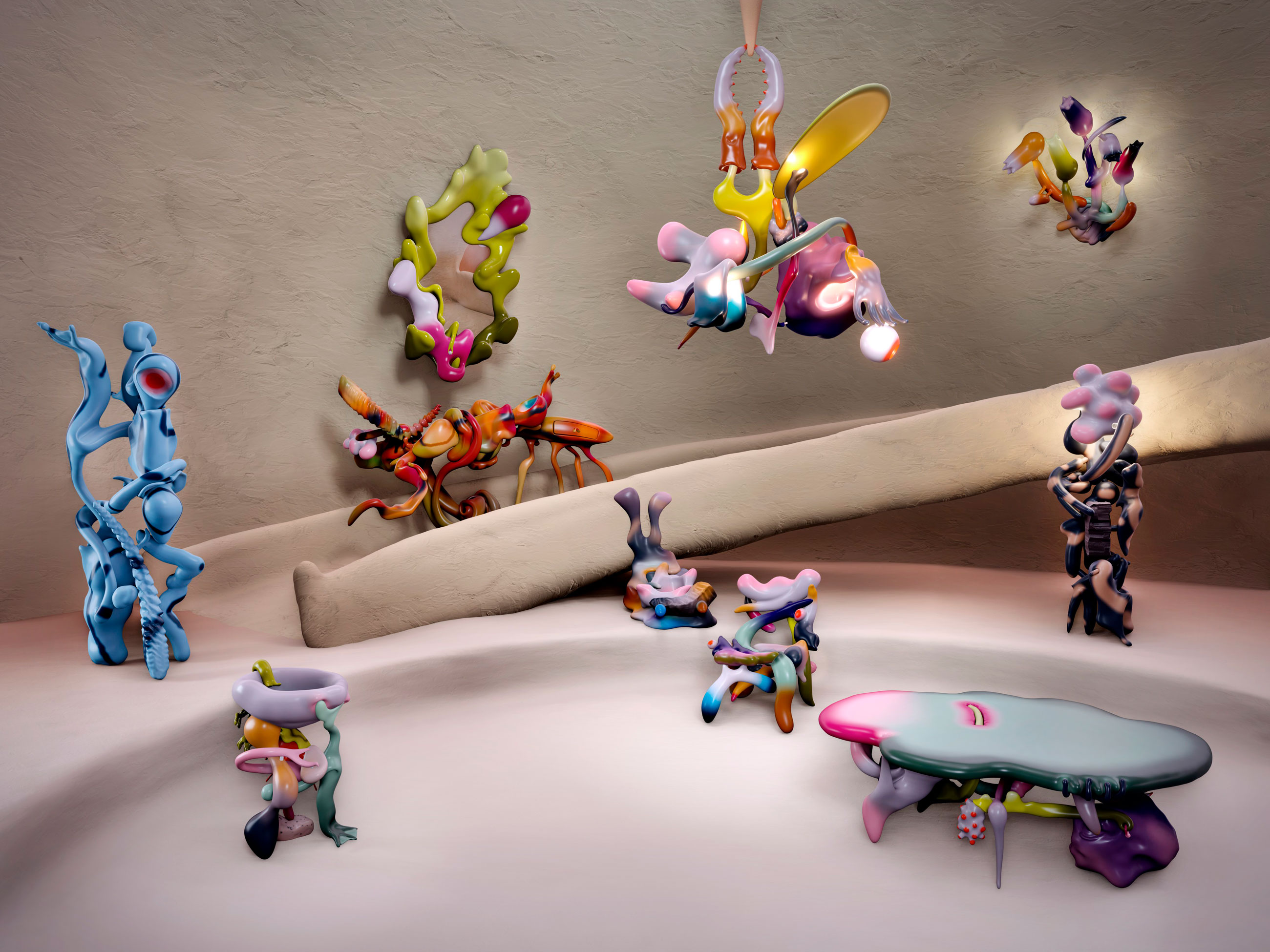 Ten NFTs designed by Misha Kahn will be offered in Misha Kahn Furniture Unhinged on 18-24 August 2021 at Christie’s Online
