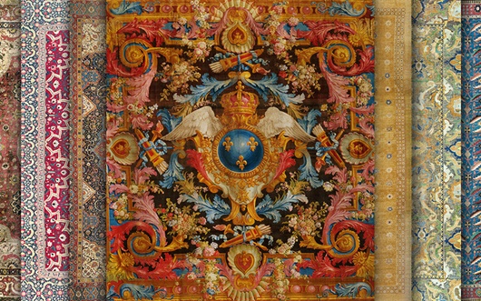 RUSTAM KICKING AWAY THE BOULDER PUSHED BY BAHMAN