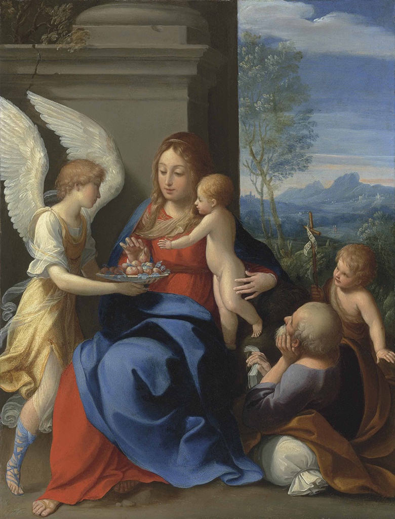 Guido Reni (1575-1642), The Rest on the Flight into Egypt. Oil on copper. 11¾ x 8½  in (28.4 x 21.5  cm). Sold for £445,875 on 2 July 2013 at Christie’s in London
