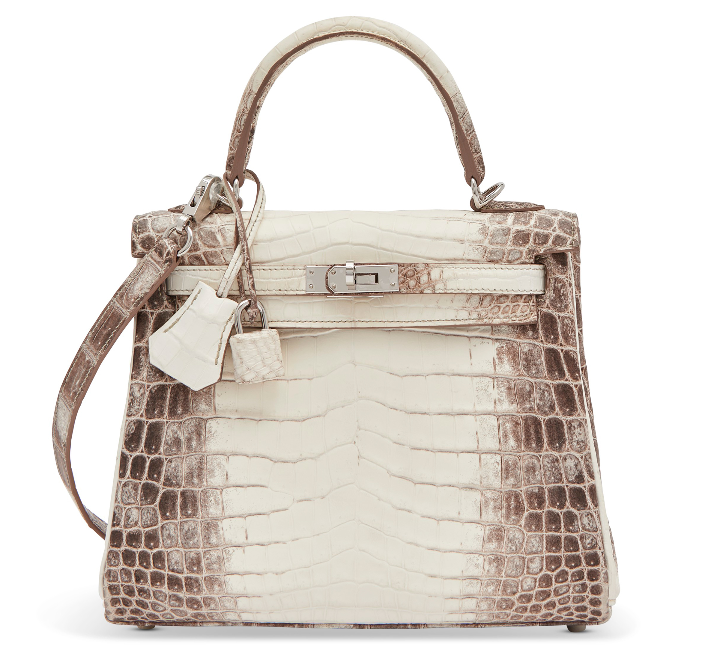 hermes birkin bolsa himalayan white crocodile