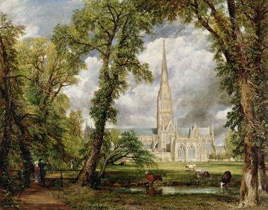 John Constable (1776-1837), Salisbury Cathedral from the Bishop’s Grounds, 1823. Victoria & Albert Museum, London. Photo Bridgeman Images