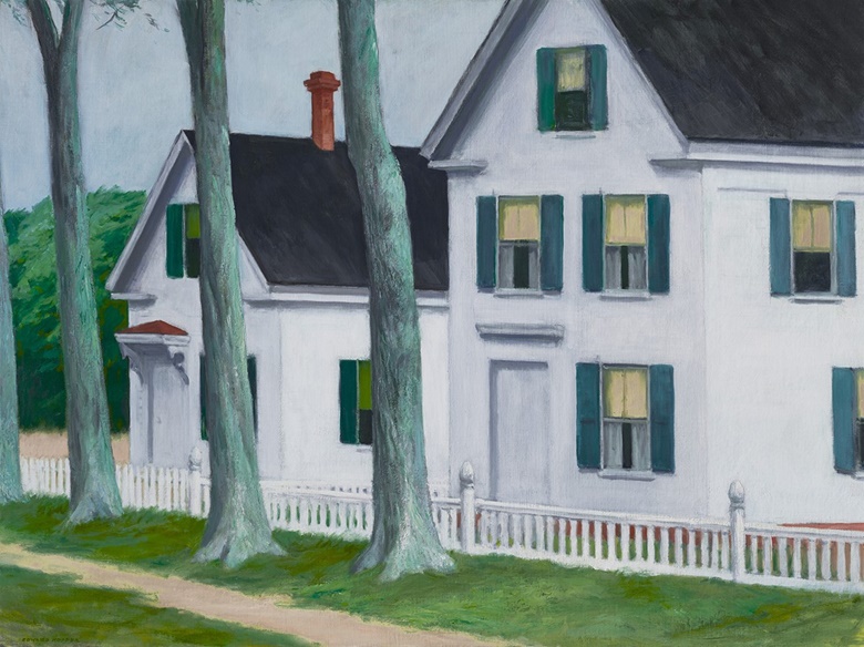 Edward Hopper (1882-1967), Two Puritans, 1945. Oil on canvas. 30 x 40  in (76.2 x 101.6  cm). Estimate $10,000,000-15,000,000. Offered in 20th Century Evening Sale on 11 November 2021 at Christie’s in New York