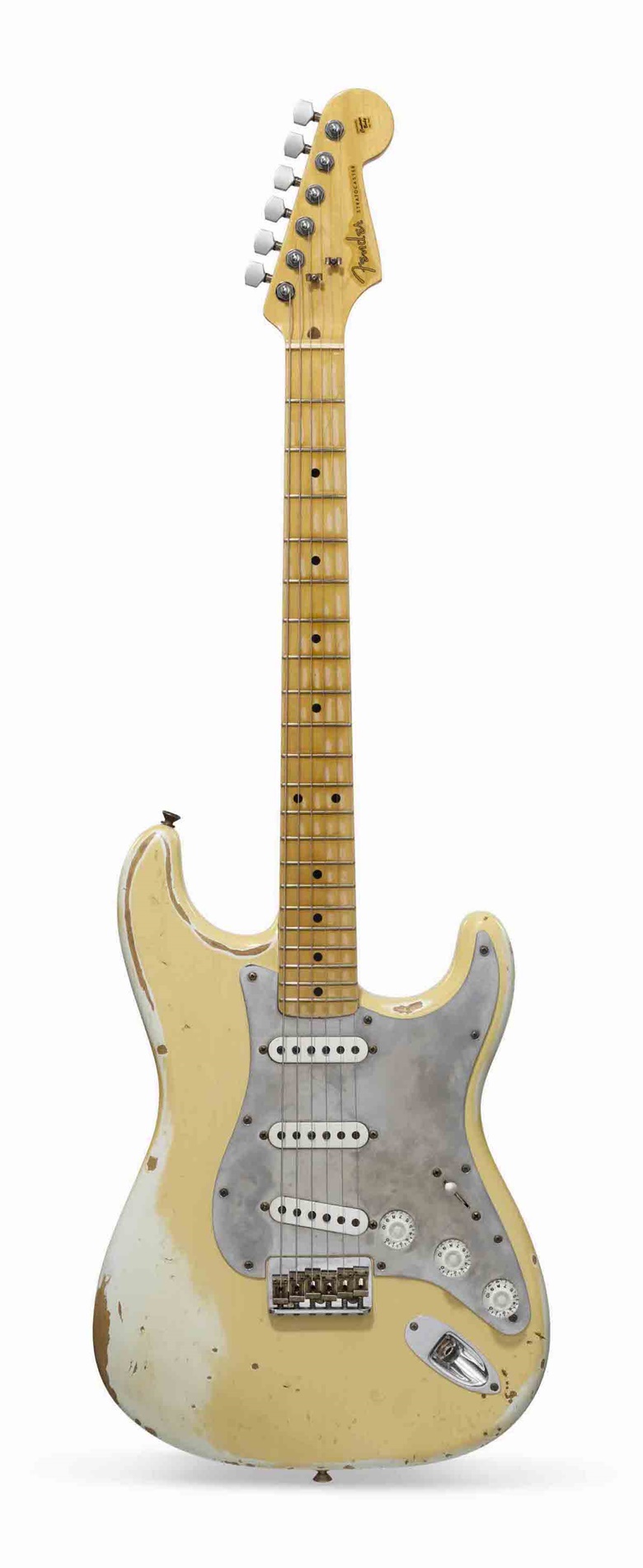 Fender Musical Instruments, Corona, 2015. A solid-body electric guitar, stratocaster, artists prototype, Nile Rodgers Hitmaker. Length of back 15¾  in (40  cm). Estimate $4,500-6,500. Offered in The Nile Rodgers Collection To Benefit the We Are Family Foundation on 16 December 2021 at Christie’s in New York