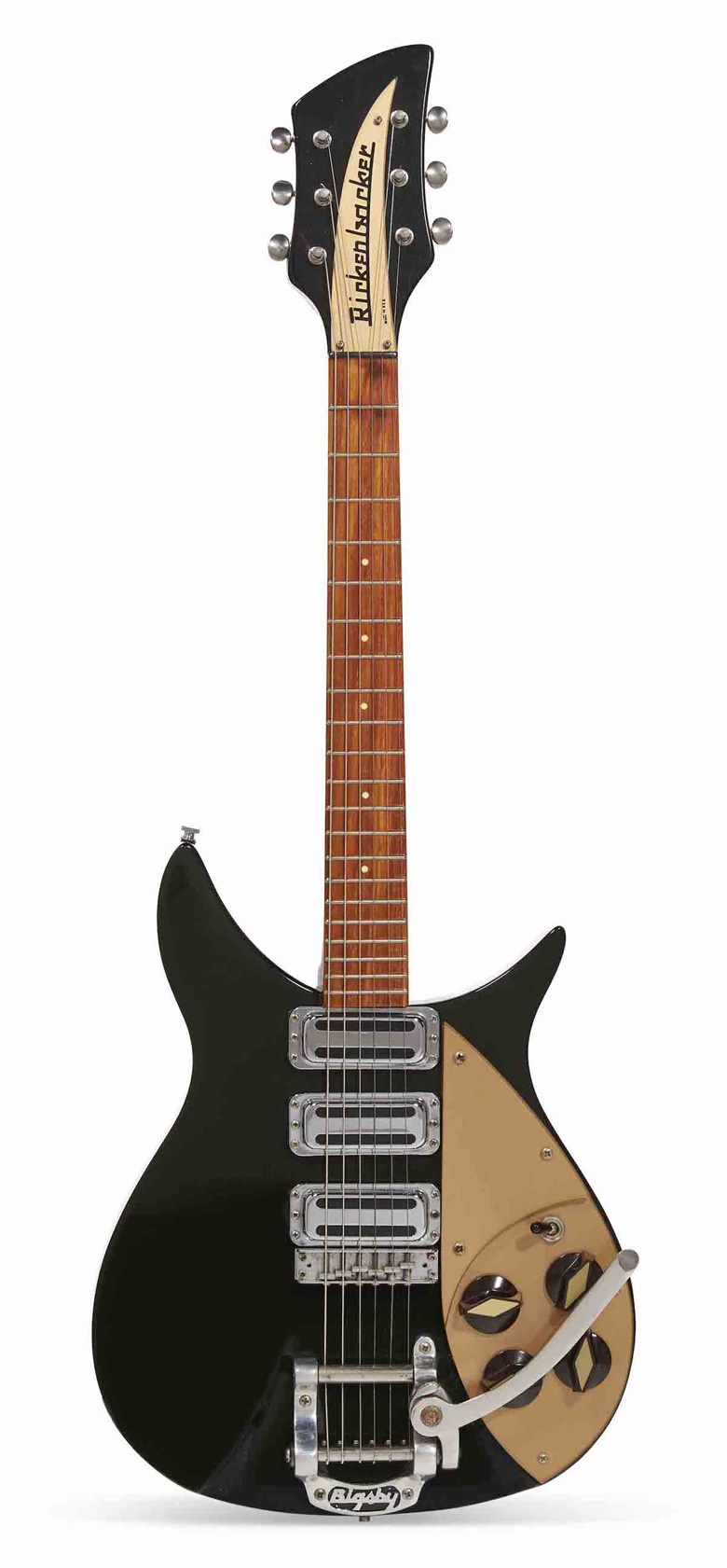 Rickenbacker International Corporation, Santa Ana, 1990. A semi-hollow-body electric guitar, 325v59. Length of back 12  in (30.7  cm). Estimate $1,500-2,500. Offered in The Nile Rodgers Collection To Benefit the We Are Family Foundation on 16 December 2021 at Christie’s in New York