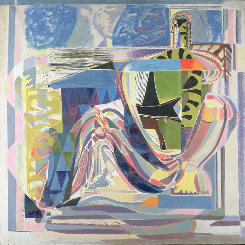艾琳·阿加尔，《构建的缪斯》，1939年作。油彩、画布。借展予南安普顿市美术馆  © Estate of Eileen Agar. All rights reserved 2022  Bridgeman Images