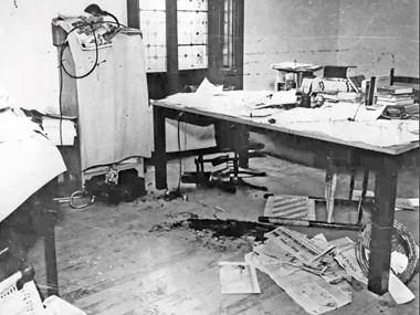 The room in Mexico City where Leon Trotsky was fatally attacked on 20 August 1940. Photo Pictorial Press  Alamy Stock Photo

    p.p1 {margin 0.0px 0.0px 0.0px 0.0px; font 11.5px Helvetica}