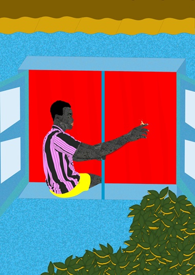 Osinachi (b. 1991), Man in the Window, part of Block Party, a selling exhibition of NFTs held by Christie’s Dubai