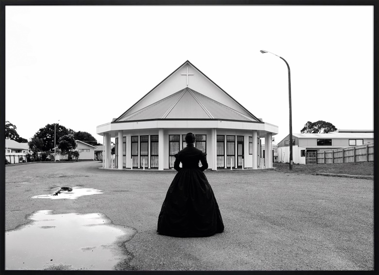 Yuki Kihara (b. 1975), EFKS Church, Maraenui, 2017. Lenticular print. 41⅛ x 58½ in (104.5 x 148 cm). Estimate €10,000-15,000. Offered in OCEANIA NOW  Contemporary Art from the Pacific  Online, 11 February–1 March