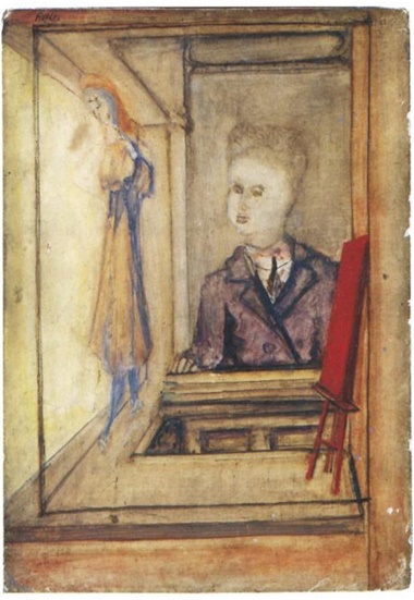 Mark Rothko, Thru the Window, 1938 -1939. National Gallery of Art, Washington, D.C. © 1998 Kate Rothko Prizel & Christopher Rothko  Artists Rights Society (ARS), New York