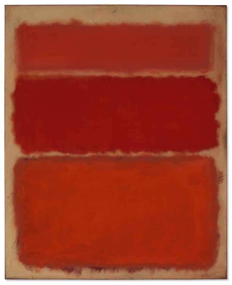 Mark Rothko (1903-1970), Untitled (Shades of Red), 1961. Oil on canvas 69 x 56 in (175.3 x 142.2 cm). Estimate $60,000,000-80,000,000. Offered in The Collection of Anne H. Bass on 12 May 2022 at Christies in New York