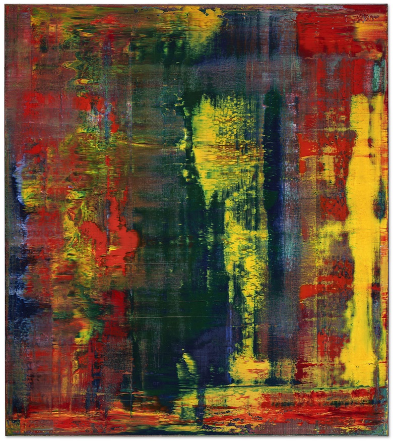 Gerhard Richter (b. 1932), Abstraktes Bild, 1994. Oil on canvas. 88 5⁄8 x 78 3⁄4 in (225 x 200 cm). Sold for $36,500,000 on 10 May 2022 in 21st Century Evening Sale at Christies in New York