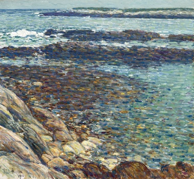 Childe Hassam (1859-1935), Spanish Ledges, 1912. Oil on canvas. 22 x 24 in (55.9 x 61 cm)