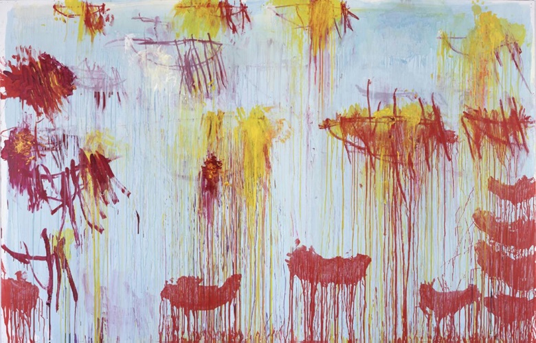 Cy Twombly (1929-2011), Lepanto XI, 2001. Acrylic, wax crayon and graphite on canvas. Image courtesy Museum Brandhorst. Artwork  © Cy Twombly Foundation