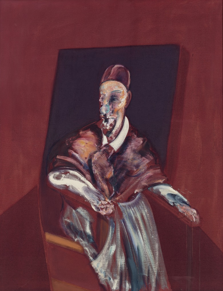 法兰西斯·培根（1909-1992），《人物坐像》，1960年作。 油彩 画布。152.8 x 119.5 公分（60 18 x 47 英寸）