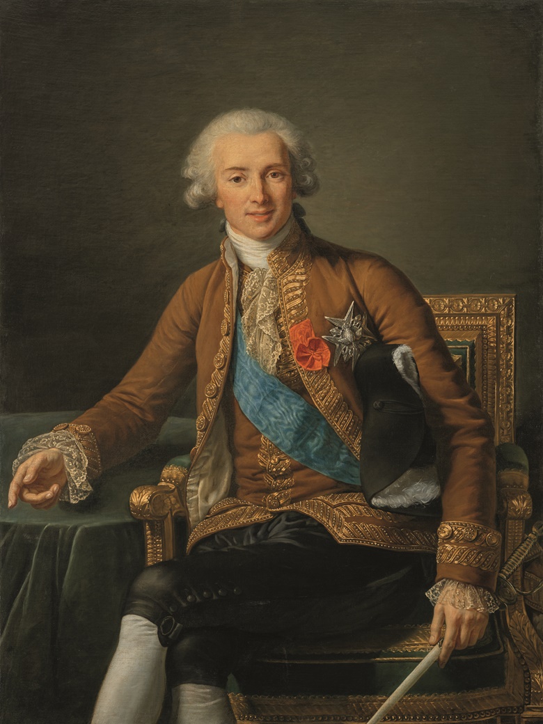 Élisabeth Louise Vigée Le Brun (1755-1842), Portrait de Joseph Hyacinthe François-de-Paule de Rigaud, comte de Vaudreuil. Oil on canvas. 51 x 38 in (129.5 x 96.5 cm). Estimate €250,000-350,000. Offered in Maîtres Anciens - Dessins, Peintures, Sculptures on 18 May 2022 at Christies in Paris