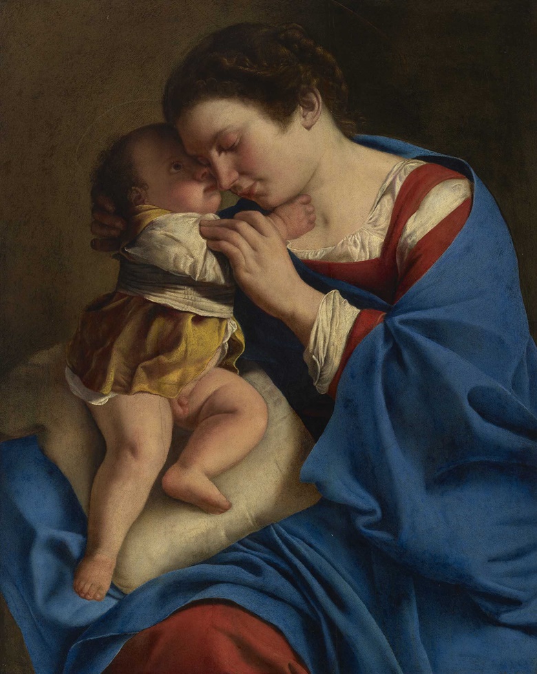 Orazio Gentileschi (1563-1639), The Madonna and Child. Oil on panel. 36 x 28 1⁄4 in (91.4 x 73 cm). Sold for $4,440,000 in Old Masters  New Perspectives Masterworks from The Alana Collection on 9 June 2022 at Christies in New York