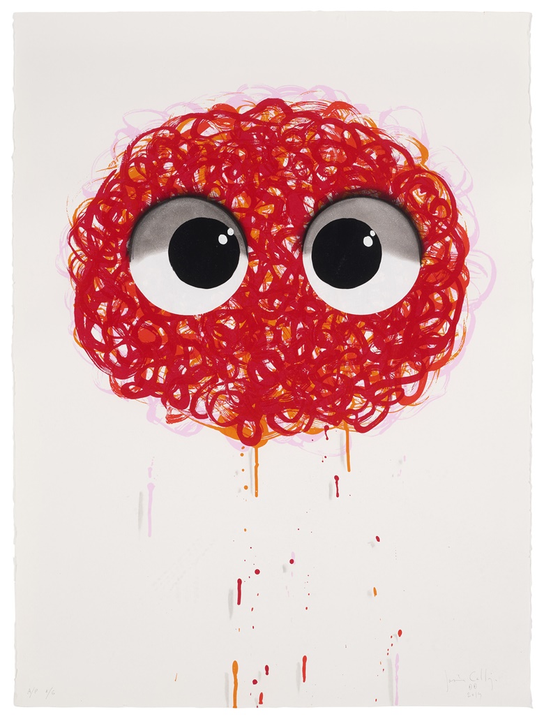 Javier Calleja (b. 1971), Redhead, 2014. Screenprint in colours with hand-colouring. 30 x 22¼ in (76.2 x 56.5 cm). Sold for $15,120 in Trespassing on 21 July 2022 at Christie’s Online