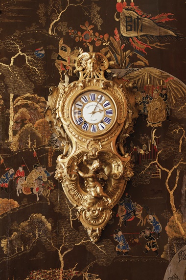 A Louis XV ormolu cartel clock, by Charles Cressent, the movement by Pierre Leroy, circa 1735, formerly in the collection of Walter and Catalina von Pannwitz. 34 in (87 cm) high. Estimate £120,000-180,000. Offered in Provenance Revealed Galerie Steinitz on 21 September 2022 at Christie’s in London