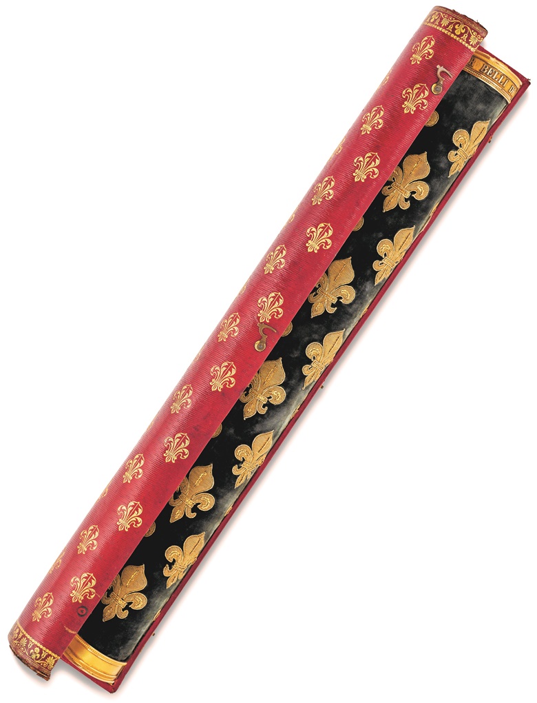 Baton of the Maréchal of France, Restoration period, 19th century. L 51 cm. Rod, D 4.8 cm, L 49 cm. Case, D 5.8 cm, L 5.1 cm. Estimate €15,000–20,000. Offered in Collections on 28 October at Christie’s Paris