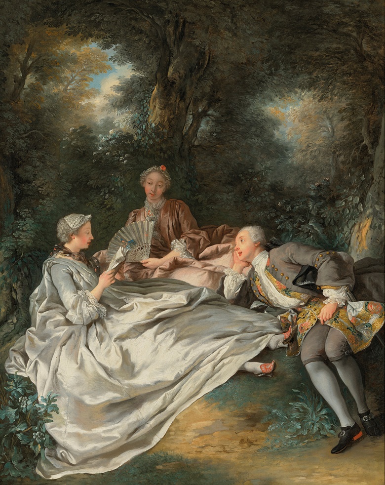 Jean-François de Troy (1679-1752), The Reading Party, 1735. Oil on canvas. 32¼ x 25½ in (81.8 x 64.7 cm). Sold for £2,922,000 on 8 December 2022 at Christie’s in London