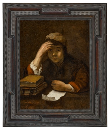 Studio of Rembrandt Harmensz. Van Rijn (1606-1669), A boy reading. Oil on canvas. 29¾ x 23⅜ in (75.6 x 59.5 cm). Sold for £44,100 on 9 December 2022 at Christie’s Online