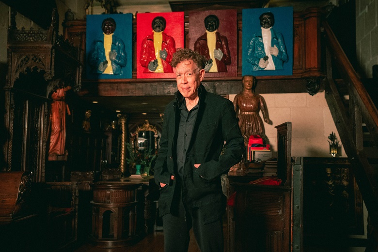 Andres Serrano in his studio, New York, 2022. Photograph by Christies