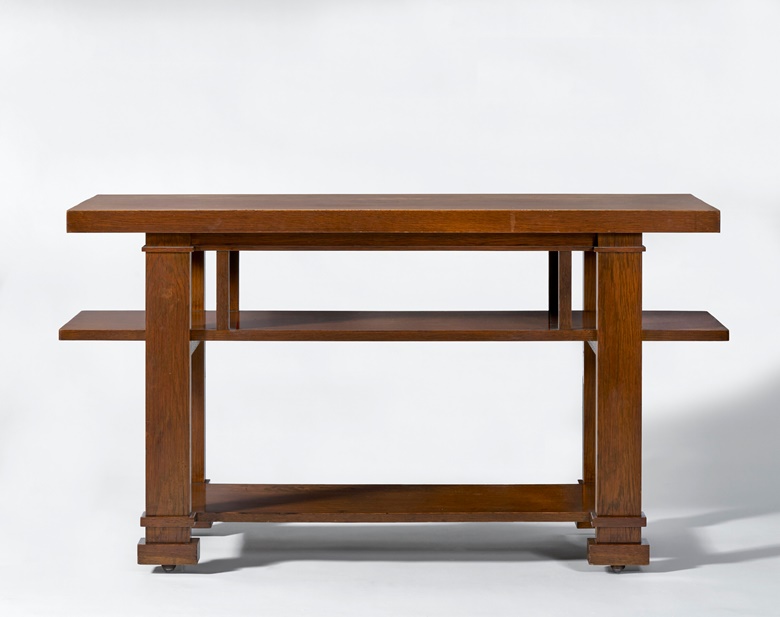 Frank Lloyd Wright (1867-1959) and George Mann Niedecken (1878-1945), three-tier ‘flower table’, for the living room of the Avery Coonley House, Riverside, Illinois, c. 1908. Estimate $150,000-250,000. Offered in Design on 9 December at Christies in New York