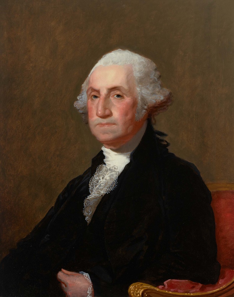 Gilbert Stuart, Portrait of George Washington, c. 1820. Oil on panel. 32 x 25¼ in (81.3 x 64.1 cm). Sold for $630,000 in Important Americana on 20 January at Christie’s New York